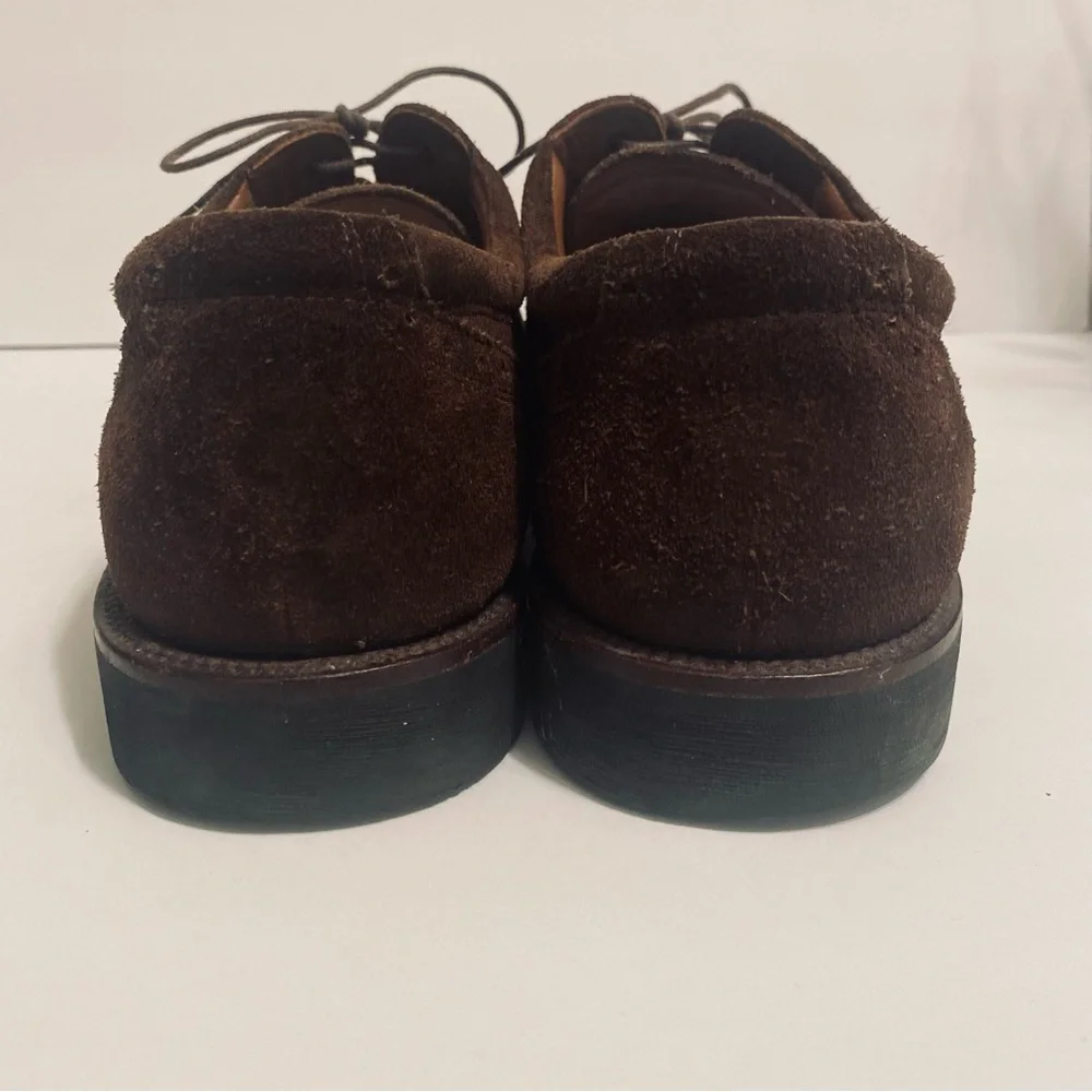 Johnston & Murphy brown suede derby style shoes Size 13, dark brown wingtip shoe